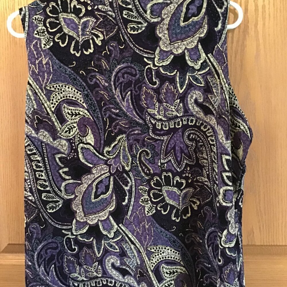 Laura Ashley Sleeveless Blouse - Picture 2 of 2